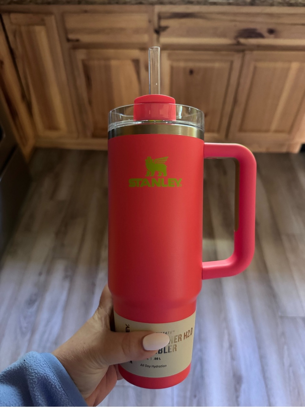 NWT Stanley Hot Pink Insulated Mug with Handle and Straw
